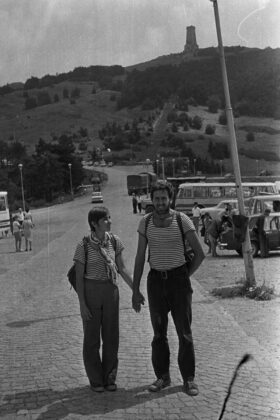 Пред паметника на вр. Шипка