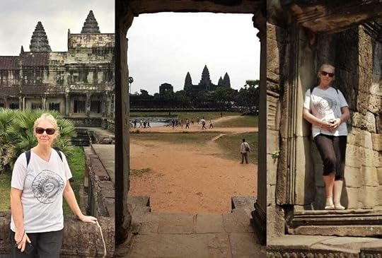 Janice Horton at Angkor Wat in Cambodia