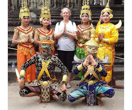 Another photo opportunity at Angkor Wat. The Backpacking Housewife