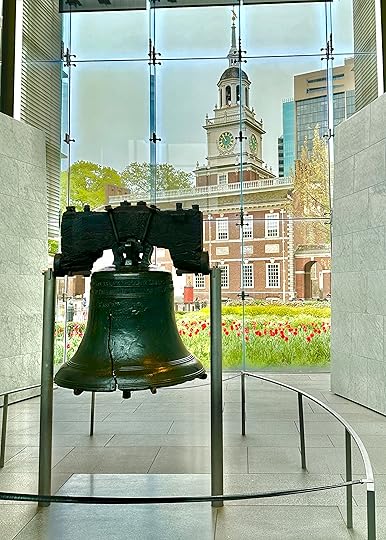 Liberty Bell with Independence Hall in the background, Independence National...