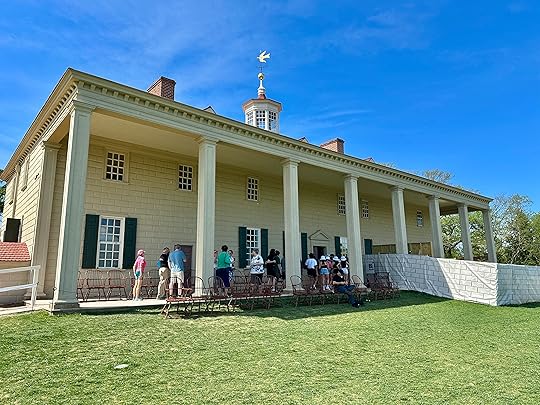 Waiting to enter George Washington’s home at Mount Vernon, Virginia....