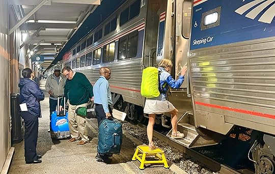 Boarding overnight train from Atlanta to Washington D.C. (David Mullally...