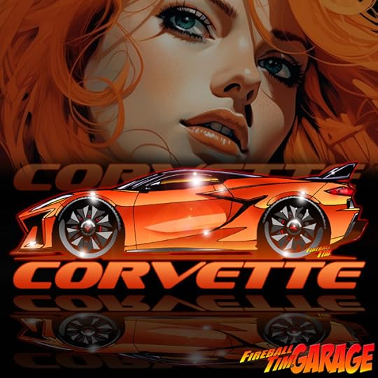 Corvette ZO6 Fireball Custom Car Art