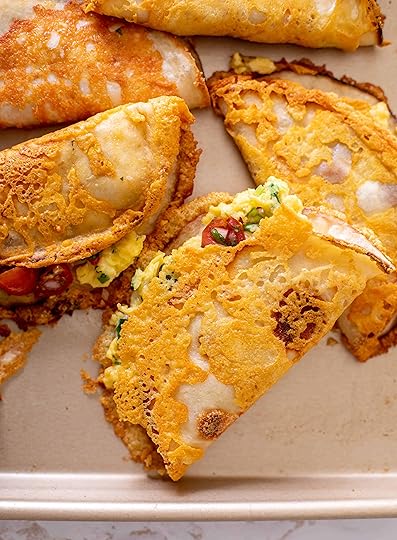 crispy cheesy breakfast tacos