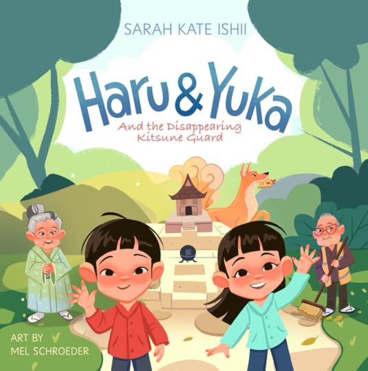 Official cover reveal of my new children's fantasy picture book, Haru & Yuka and the Disappearing Kitsuné Guard.