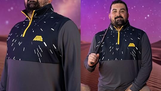 The Star Wars logo and hyperspace stars feature on this RSVLTS hoodie.