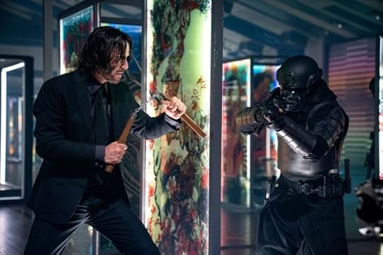 Keanu Reeves, left, stars in John Wick: Chapter 4.