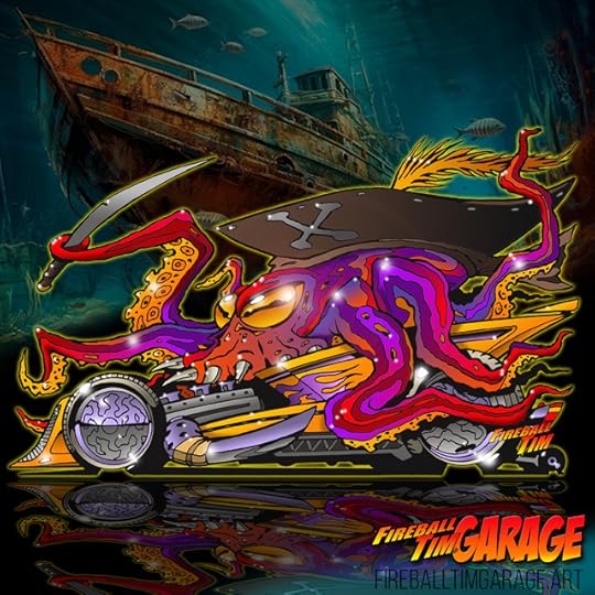 Captain Octorod Concept Art by Fireball Tim Garage