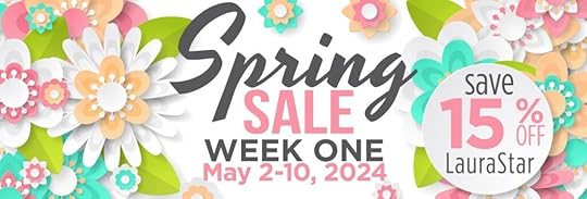 Check out our full offerings of NEW! LauraStar Accessories and Steamers at Nancy Zieman Productions. Save 15% Off May 2-10, 2024 at ShopNZP.com!