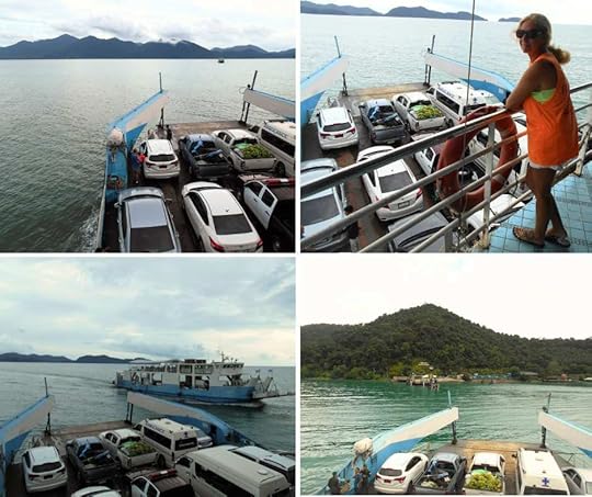 On the ferry over to Koh Chang. The Backpacking Housewife