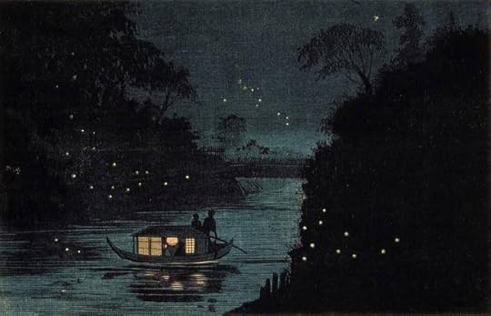 Fireflies at Ochanomizu by Kobayashi Kiyochika (Japan Circa 1880) Public Domain