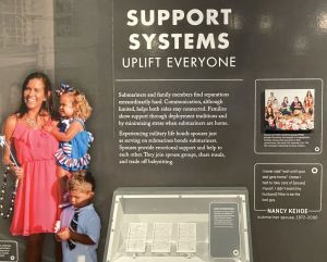 Family exhibit at the underseas naval museum