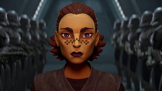 Barriss Offee stands before a line of stormtroopers as she becomes an Inquisitor in the trailer for Star Wars: Tales of the Empire