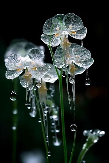 how i imagine the time flowers since they were described as almost transparent