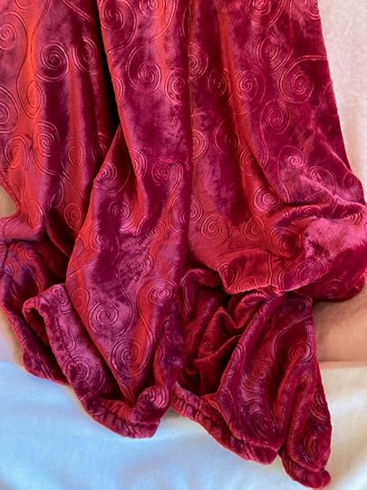 Hoping to gift Kay Antoniett's plush throw to Baby Charley's birth mother one day.