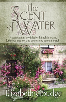 Book cover with a home's windows and door visible among pink flowers.
