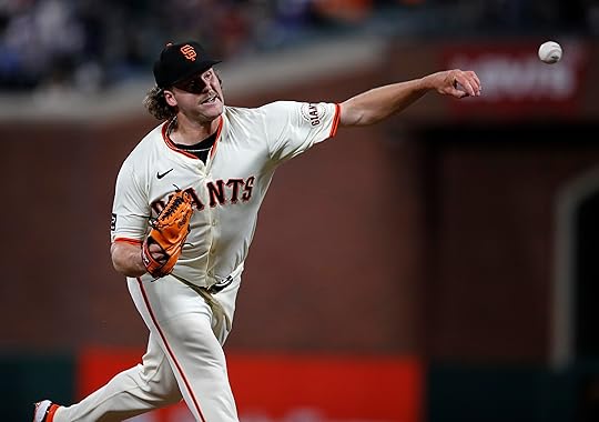 San Francisco Giants relief pitcher Erik Miller #68 throws against...