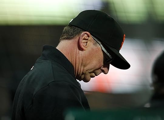 San Francisco Giants manager Bob Melvin in the dugout in...