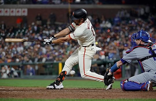 San Francisco Giants’ Brett Wisely #0 strikes out against Los...