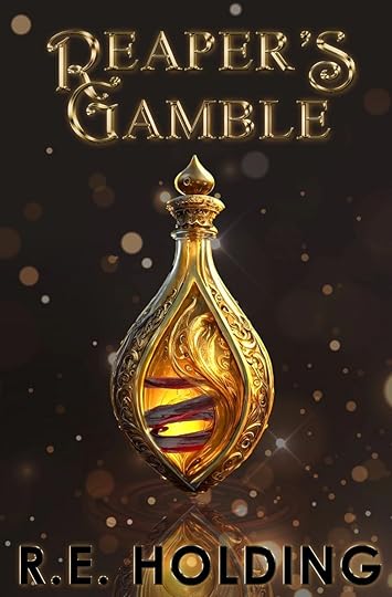 image of a golden vial