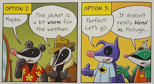 Marsha and Bongo dressed as Chip and Dale from Chip & Dale's Rescue Rangers, and as Adam West Batman and Robin