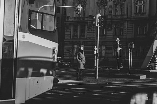woman on station platform