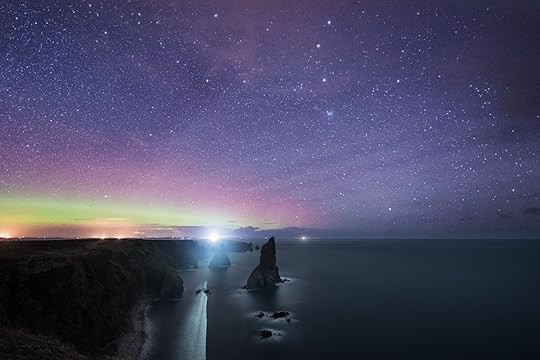 Norhtern Lights over Duncansby Head John O Groats Scotland