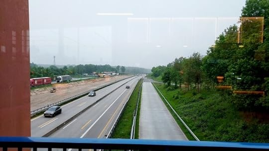 Highway A1 seen from service station Dammer Berge