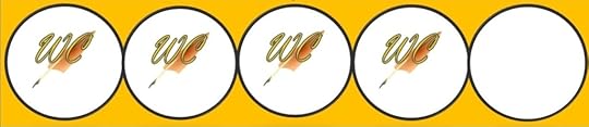 Four circles with the WordCrafter Quill logo inside