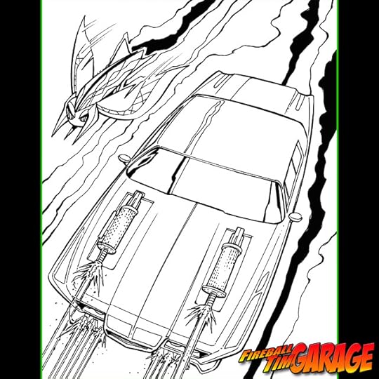 Green Hornet Black Beauty Sketch