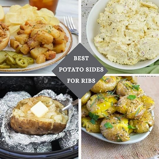 Potato Sides forRib collage with 4 preview photos of potato side dish recipes.