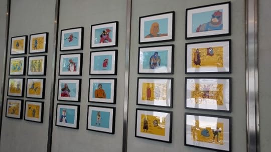 Filmation animation cels on display at Los Amigos con in Neuss