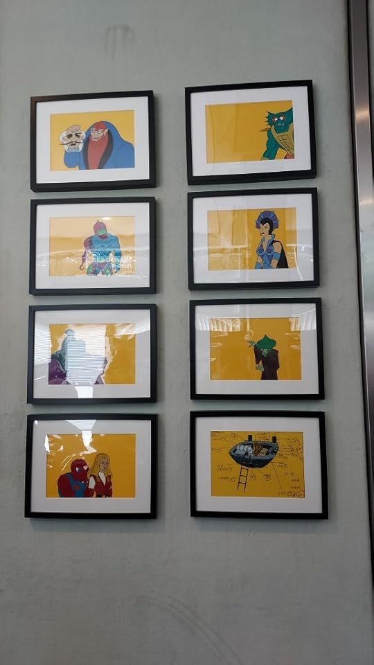 Filmation He-Man and She-Ra animation cels on display at Los Amigos 2024 in Neuss