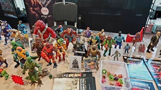 Masters of the Universe custom figures on display at Los Amigos.