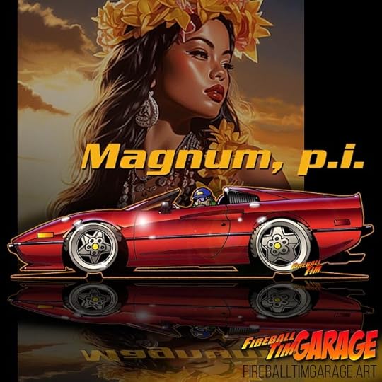 Ferrari Custom Automotive Art Illustration by Fireball Tim