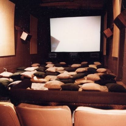 The interior pillow seating arrangement in the 812 Cinema. (Facebook)