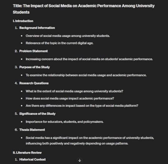 what is an outline in writing