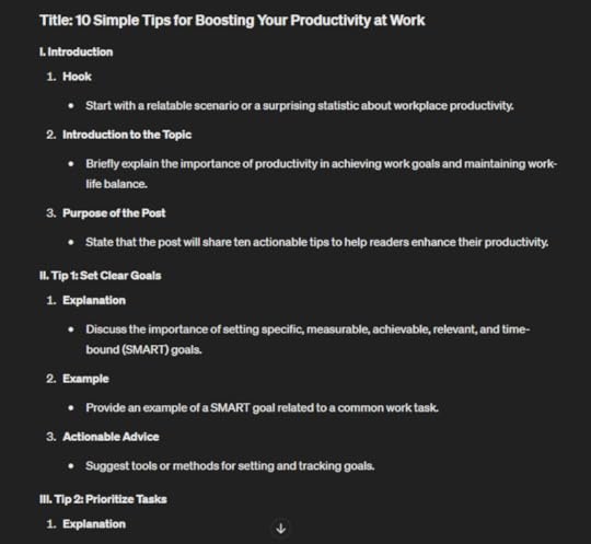 what is an outline in writing