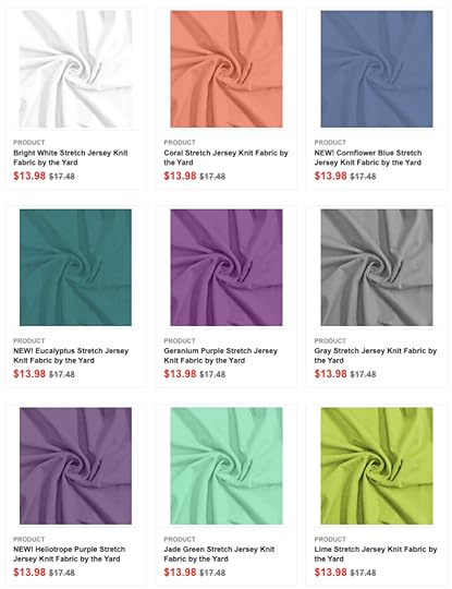 Stretch Jersey Knit Fabrics by the Yard on Sale at Nancy Zieman Productions at ShopNZP.com