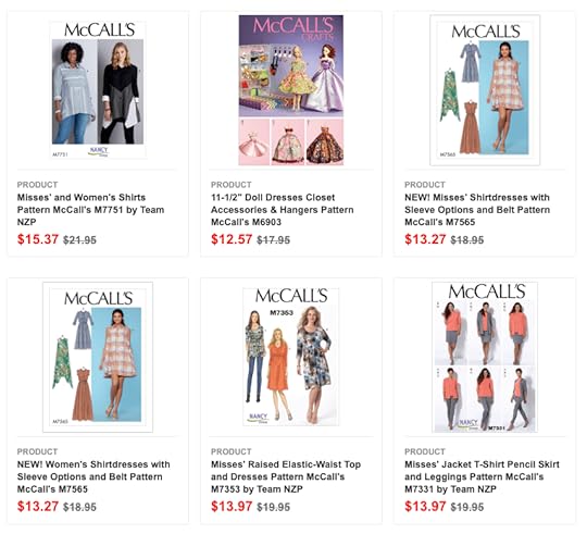 McCalls Sewing Patterns on Sale at Nancy Zieman Productions at ShopNZP.com
