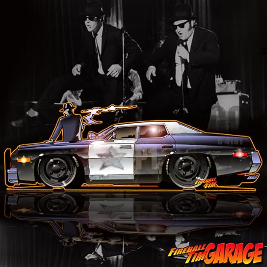 The Blues Brothers Cop Car Concept Art by Fireball Tim Garage