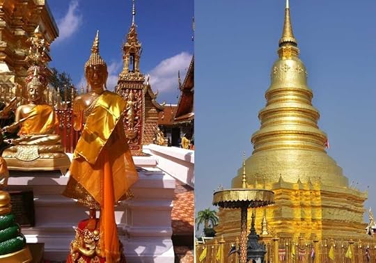 The breathtakingly stunning golden Buddha images and Chedi at Wat Phra That Doi Suthep