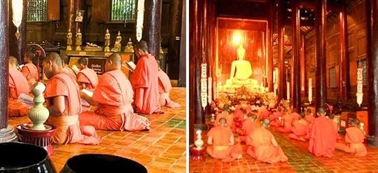 It was fascinating to stroll into the smaller temples where saffron swathed monks prayed and chanted.