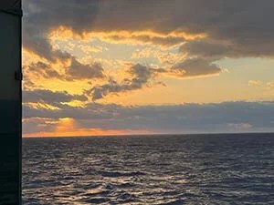Sunset in the Atlantic