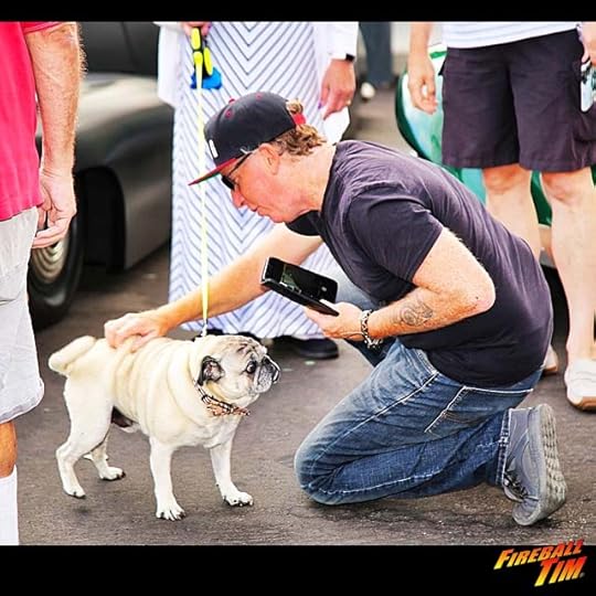Fireball Tim Scrubbin the Pooch