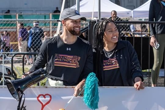 Steph and Ayesha Curry at Oakland Marathon.
