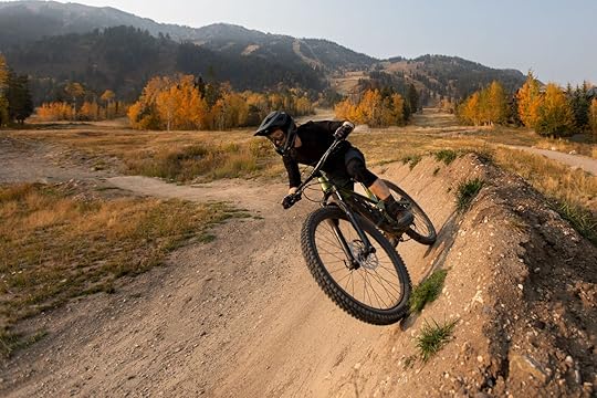 bike park - guy on berm