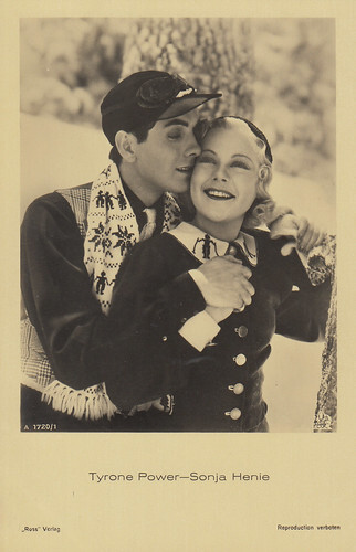 Tyrone Power and Sonja Henie in Thin Ice (1937)