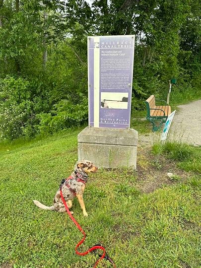 Mill Race Canal trail sign