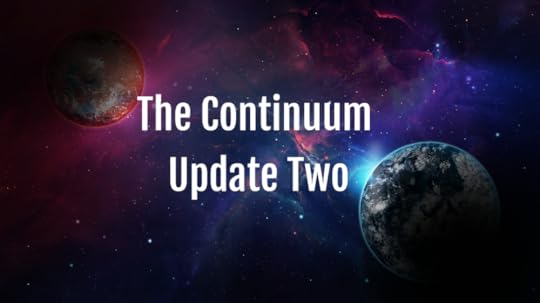Two planets orbiting in space. The words The Continuum - Update One is in the middle. 